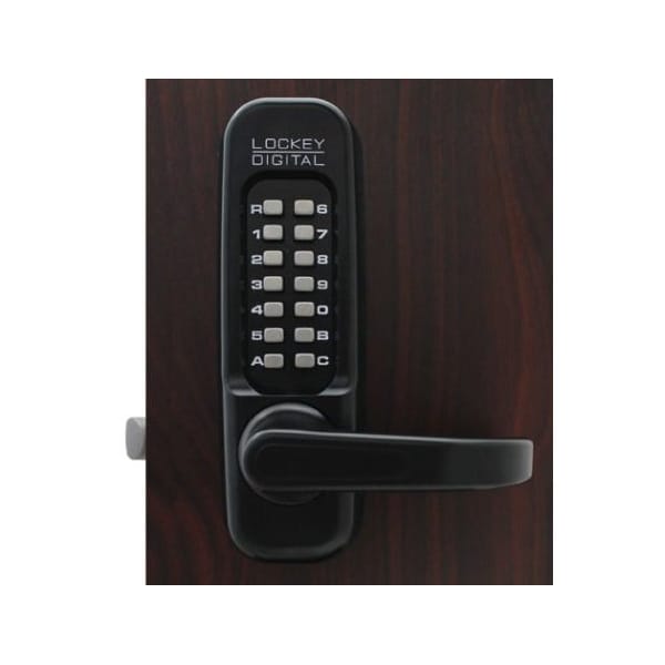 Mechanical Keyless Heavy Duty Lever Lock Single Combination Jet Black
